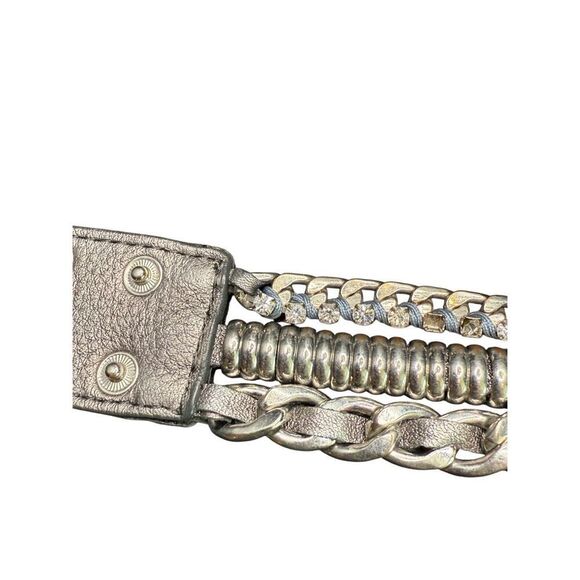 BKE metal and silver faux leather wrap bracelet - Picture 2 of 6